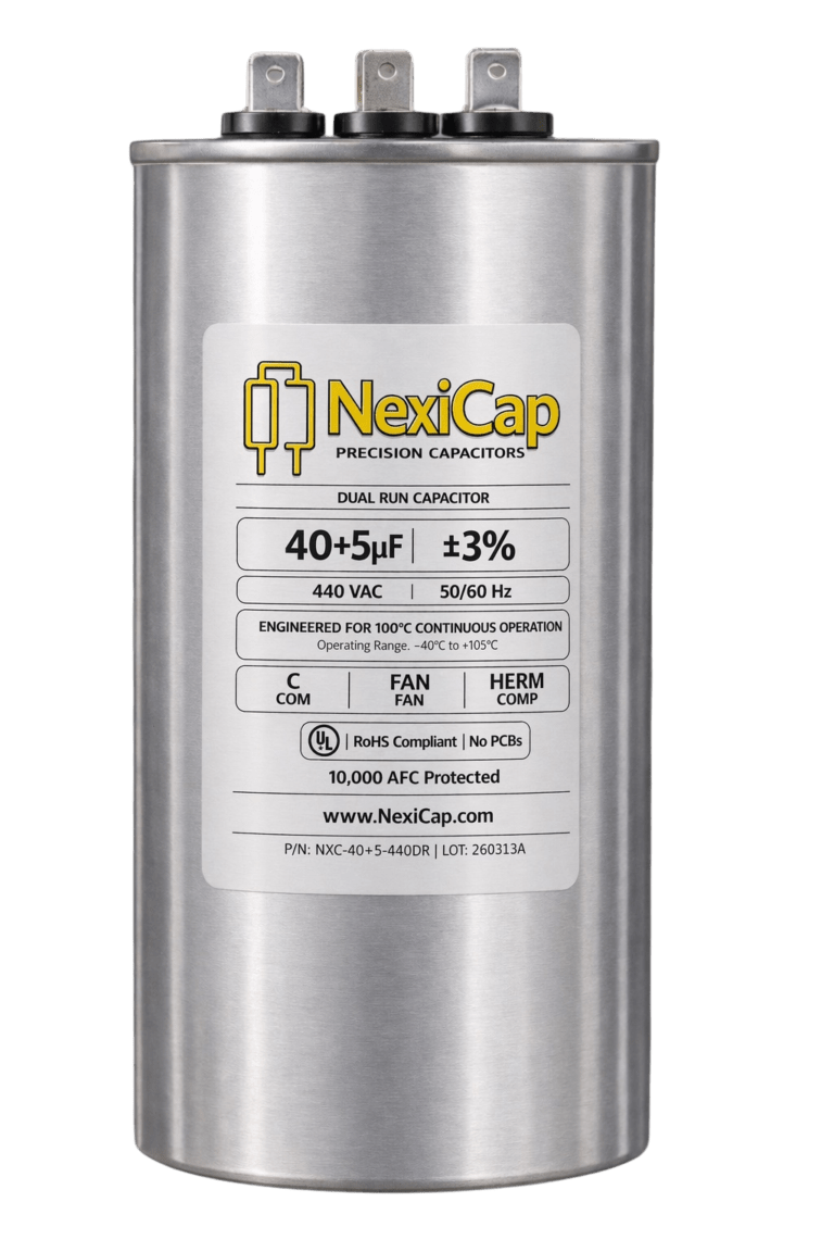 NexiCap 45+5 Dual Run Capacitor – 105°C Rated